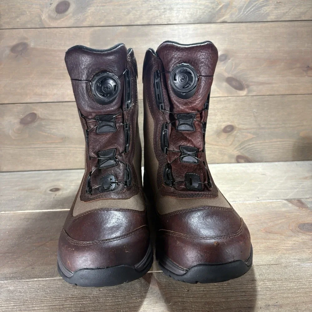 ll bean technical upland mens size 9 shoes brown leather waterproof boots